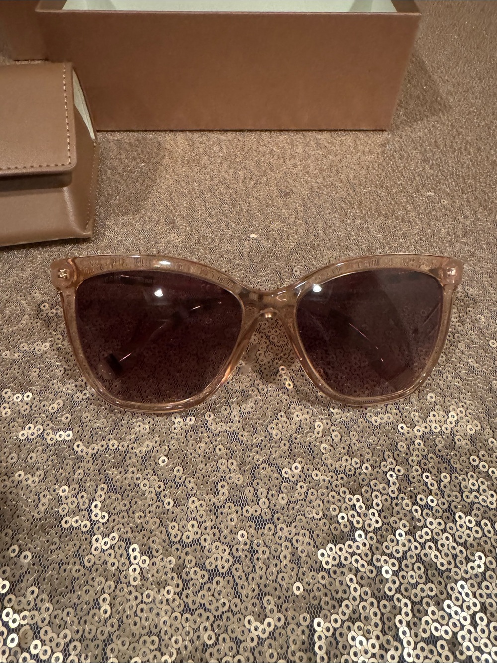 NWT Burberry Brown Cat-Eye Women's Sunglasses